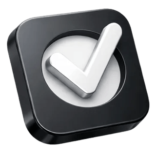 Approval checkmark icon in 3D on the Keen Vestix about page