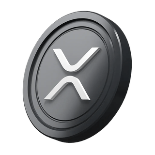 Graphic element featuring the XRP Ripple coin on a beginner's crypto guide